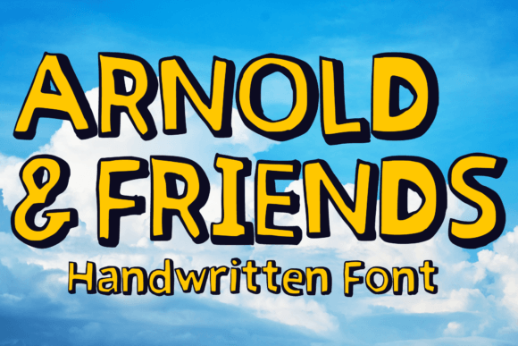 Arnold & Friends: A Retro 3D Font for Modern Design