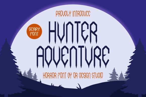 Hunter Adventure: A Unique Display Font for Magical Designs
