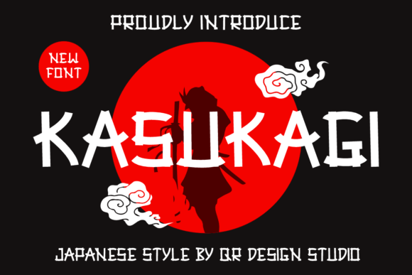 Kasukagi: A Bold Japanese Display Font for Modern Design