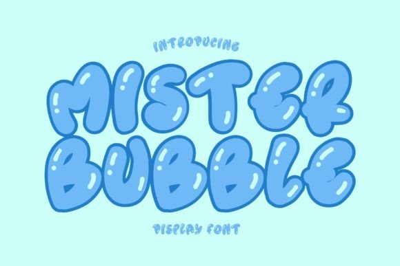 Mister Bubble: A Playful Retro Font for Modern Design
