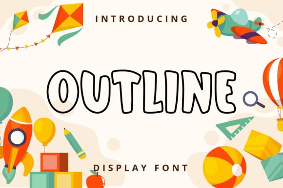 Outline: The Playful Display Font for Modern Design